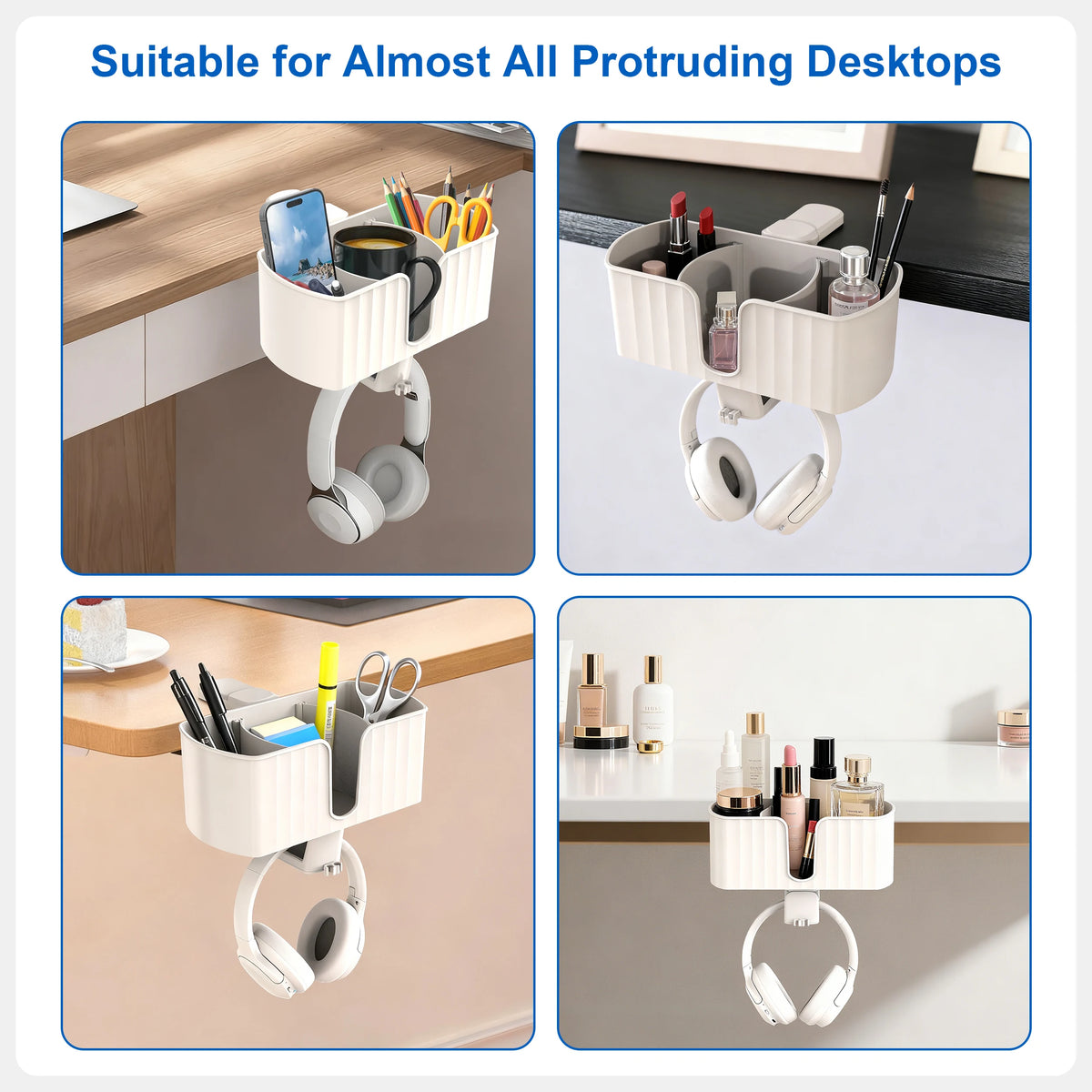 4-in-1 Clamp-On Desk Organizer
